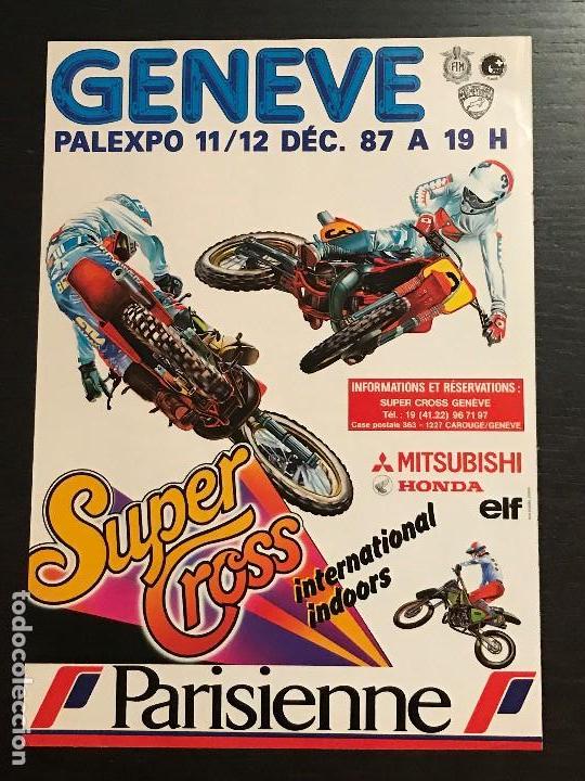 Coches y motocicletas: SUPERCROSS GENEVE GINEBRA MOTO SUPER CROSS - ANUNCIO RECORTE PUBLICIDAD DE REVISTA