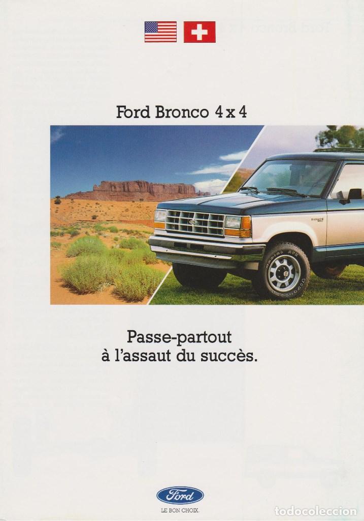 Carros e motociclos: CAT&Aacute;LOGO ORIGINAL FORD BRONCO FRANC&Eacute;S 1989