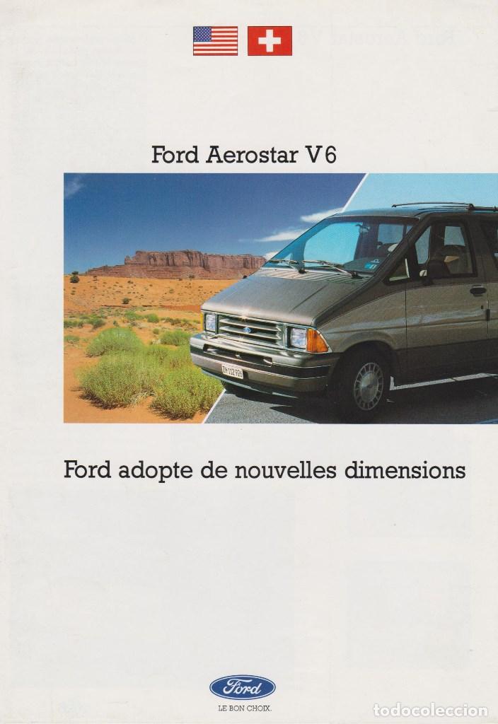 Carros e motociclos: CAT&Aacute;LOGO ORIGINAL FORD AEROSTAR V6 FRANC&Eacute;S 1989