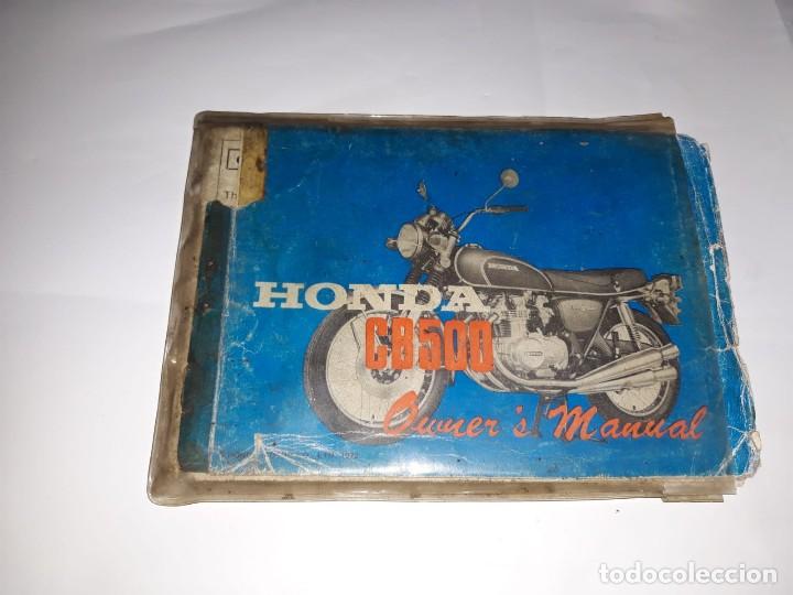 Coches y motocicletas: antiguo catalogo  motos honda cb500.hojas sueltas