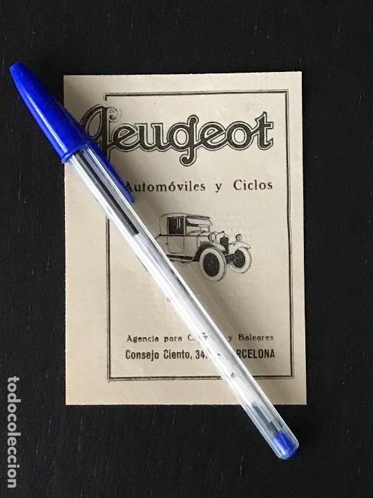 Coches y Motocicletas: RECORTE PRENSA REVISTA PUBLICIDAD ANUNCIO - A&Ntilde;O 1926 - AUTOMOVILES Y CICLOS PEUGEOT - 7,5x10,5