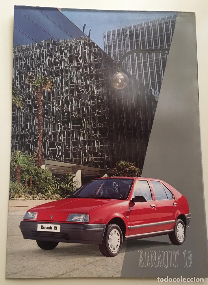 Automobili e Motociclette: Folleto cat&aacute;logo publicidad original Renault 19 de 1989
