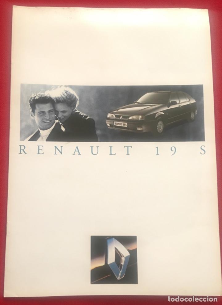 Automobili e Motociclette: Folleto cat&aacute;logo publicidad original renault 19 s de 1986
