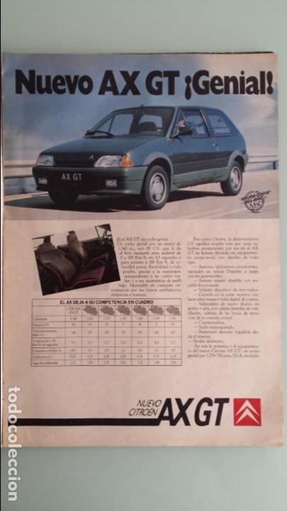 Coches y Motocicletas: Anuncio Publicidad Citroen AX GT