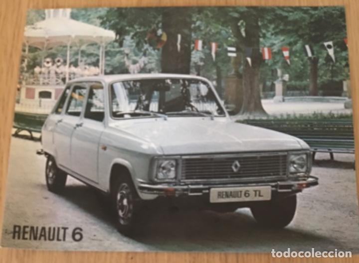Automobili e Motociclette: Folleto cat&aacute;logo publicidad original renault 6 tl de 1975