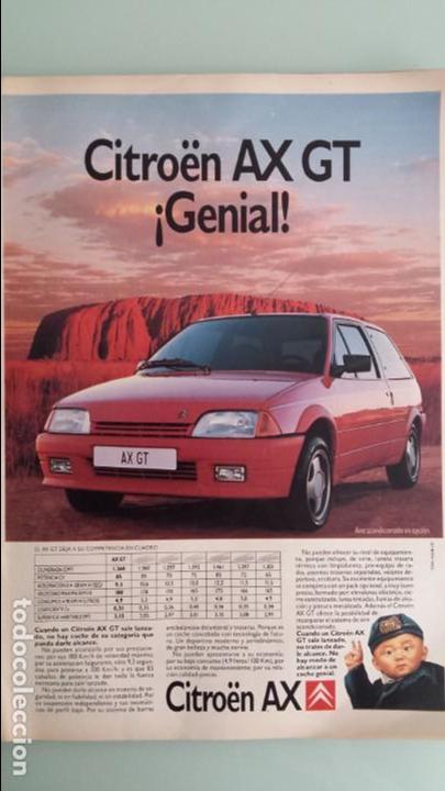 Coches y Motocicletas: Anuncio Publicidad Citroen AX GT