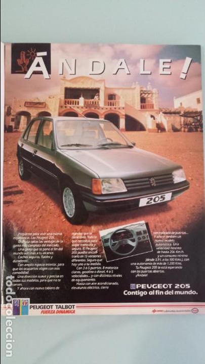Coches y Motocicletas: Anuncio Publicidad Peugeot Talbot 205