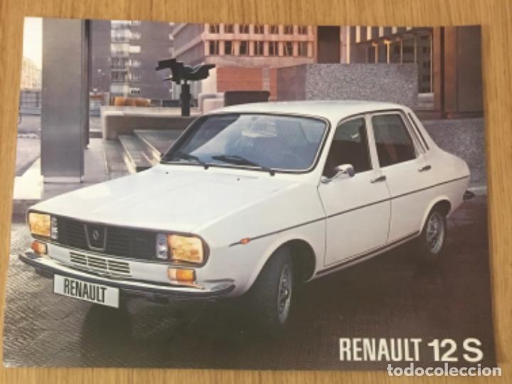 Voitures et Motocyclettes: Folleto cat&aacute;logo publicidad original renault 12 s de 1975