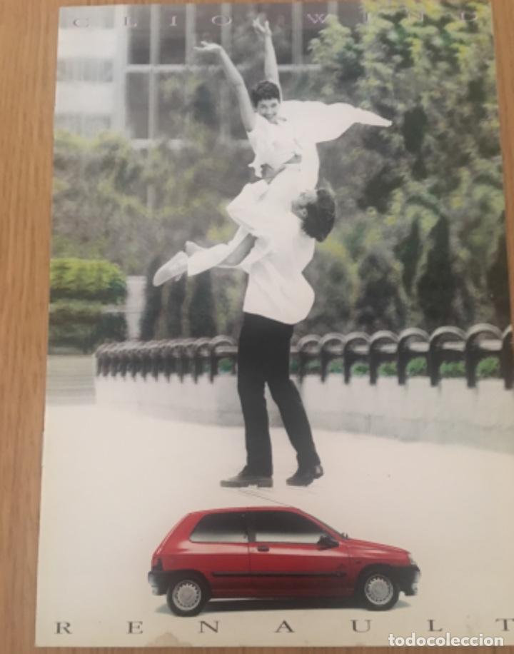 Carros e motociclos: Cat&aacute;logo folleto publicidad original Renault clio wind