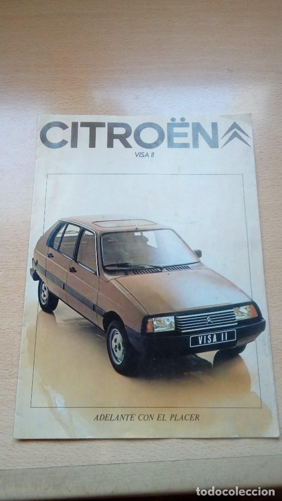 Coches y Motocicletas: CATALOGO CITROEN VISA II DESPLEGABLE EN TOTAL 4 HOJAS POR LAS 2 CARAS