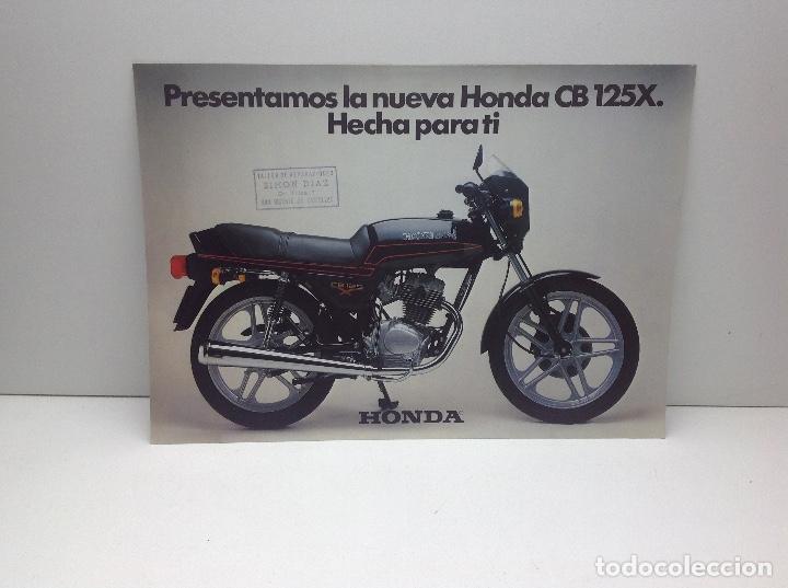 Autos und Motorr&auml;der: FOLLETO PUBLICITARIO MOTO HONDA CB 125 X - ORIGINAL