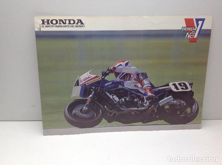 Autos und Motorr&auml;der: FOLLETO PUBLICITARIO MOTO HONDA CATALOGO GENERAL - ORIGINAL A&Ntilde;O 1985