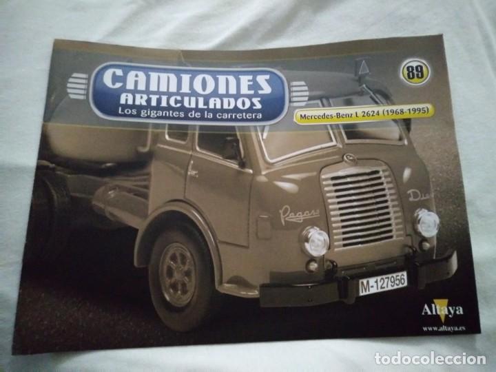 Voitures et Motocyclettes: Fasc&iacute;culo 89 Camiones Articulados Mercedes-Benz L2624 (1968-1995) Altaya Nuevo