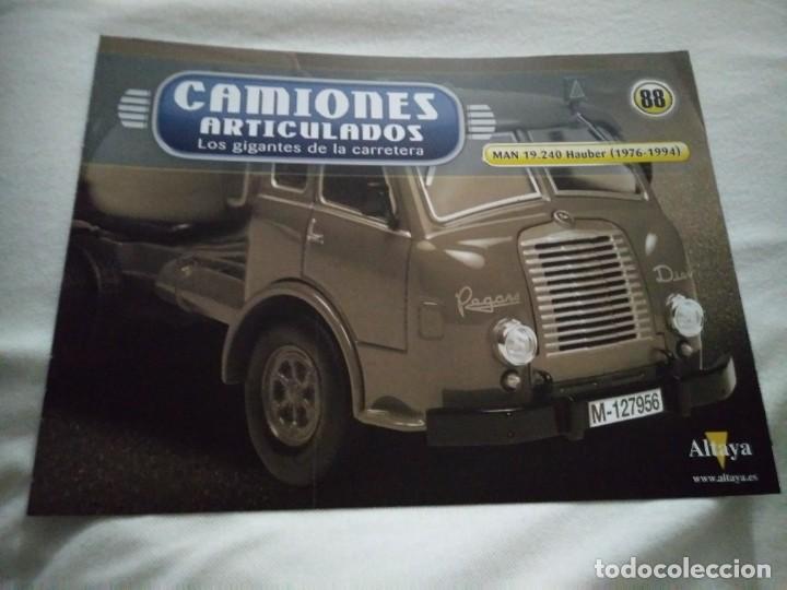 Voitures et Motocyclettes: Fasc&iacute;culo 88 Camiones Articulados MAN 19.240 Hauber (1976-1994) Altaya Nuevo