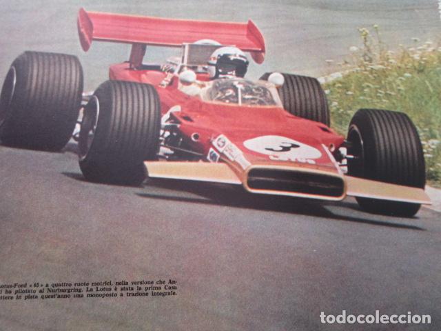 Voitures et Motocyclettes: ARTICULO 1969 - FORMULA 1 STEWART ICKX FERRARI BRM Matra - 5 paginas  LOTUS FORD A TODA PAGINA