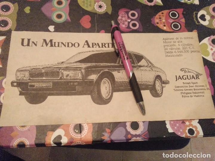 Coches y Motocicletas: ANTIGUO ANUNCIO PUBLICIDAD PARA ENMARCAR COCHE JAGUAR BRITISH SPORT POLIGONO INDUSTRIAL MALLORCA
