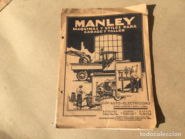 Coches y Motocicletas: MANLEY MAQUINAS Y UTILES PARA GARAGE Y TALLER A&Ntilde;OS 20