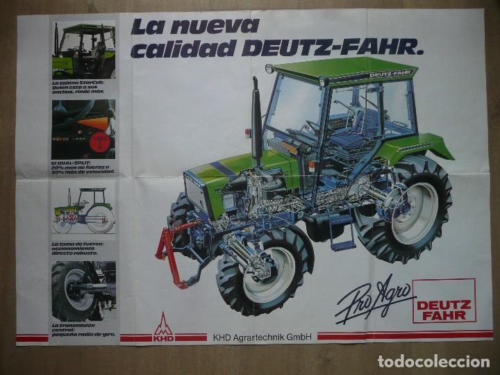 Automobili e Motociclette: DEUTZ FAHR-ANTIGUO POSTER DESPLEGABLE(84X59),PROGRAMA 1988