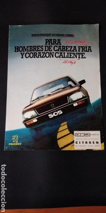 Coches y Motocicletas: FOLLETO PEUGEOT 505 DIESEL TURBO