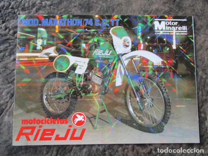 Voitures et Motocyclettes: catalogo doble diptico original rieju modelos marathon 74 automatic ks confort 501 gt 505 r....
