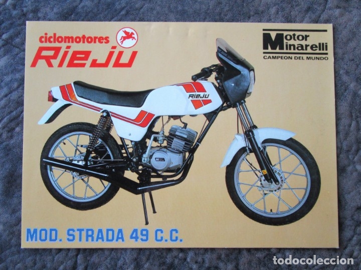 Carros e motociclos: catalogo cartulina rieju strada 49 c.c. cartulina con caracteristicas tecnicas