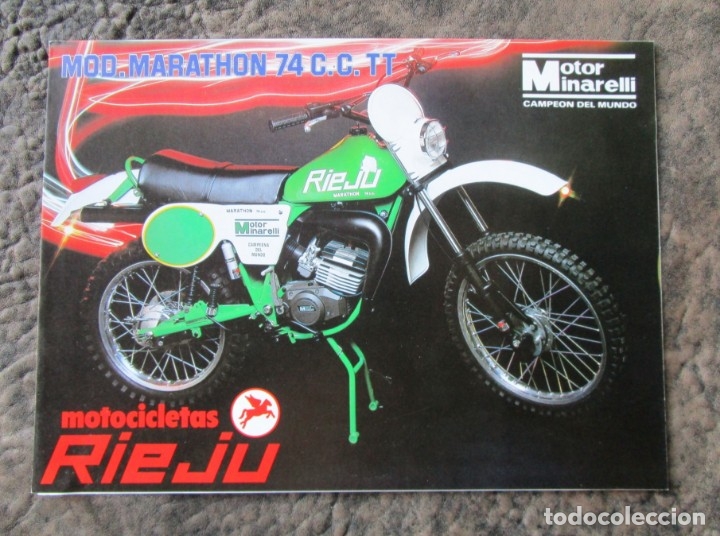 Automobili e Motociclette: catalogo triptico original rieju modelos marathon 74 automatic ks confort 501 gt 505 r....