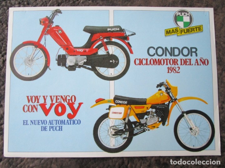 Autos und Motorr&auml;der: HOJA PUBLICIDAD ORIGINAL PUCH VOY Y PUCH CONDOR A&Ntilde;O 1982