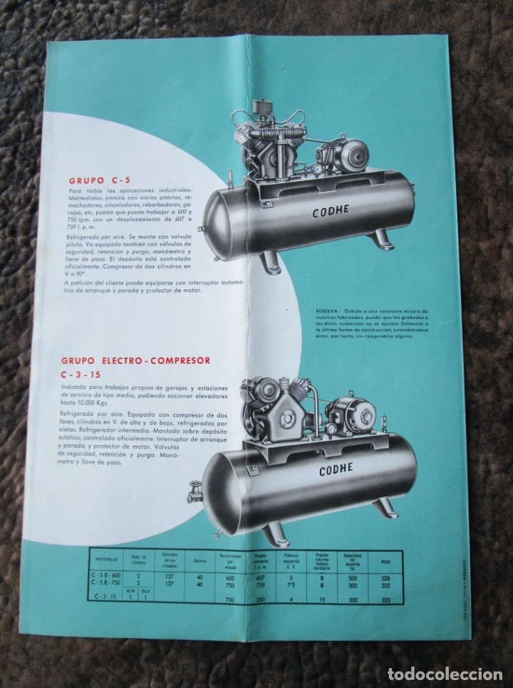 Coches y motocicletas: catalogo original compresores codhe - Foto 3