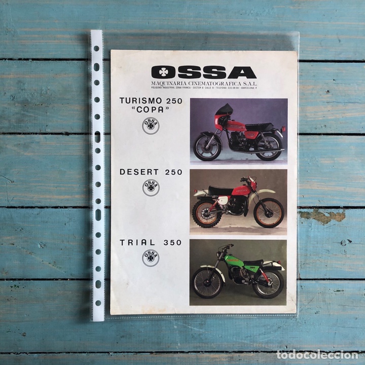 Coches y Motocicletas: Folleto Ossa