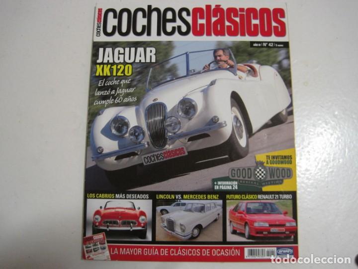 Coches y Motocicletas: COCHES CLASICOS: JAGUAR XK 120; LINCOLN CONTINENTAL; MERCEDES 220S; RENAULT 21 TURBO; AUSTIN 10/4
