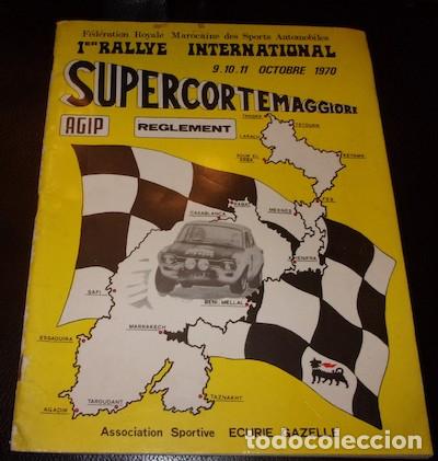 Automobili e Motociclette: REGLAMENTO DEL 1er. RALLYE INTERNATIONAL SUPERDORTEMAGGIORE, 1970, EN &Aacute;RABE Y FRANC&Eacute;S