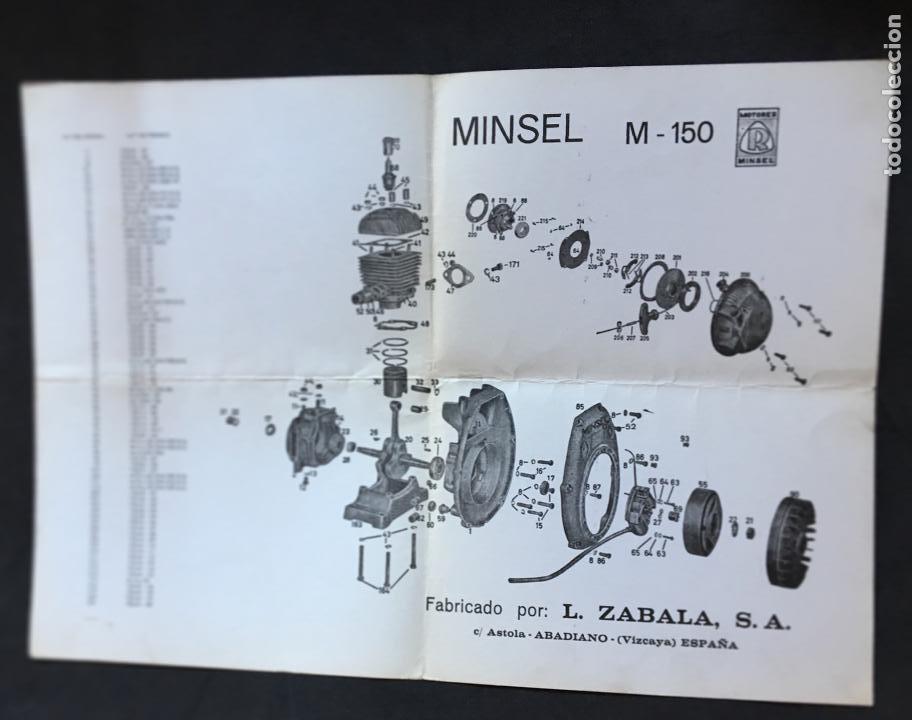 Voitures et Motocyclettes: catalogo folleto poster motores minsel m-150 l. zabala s.a.