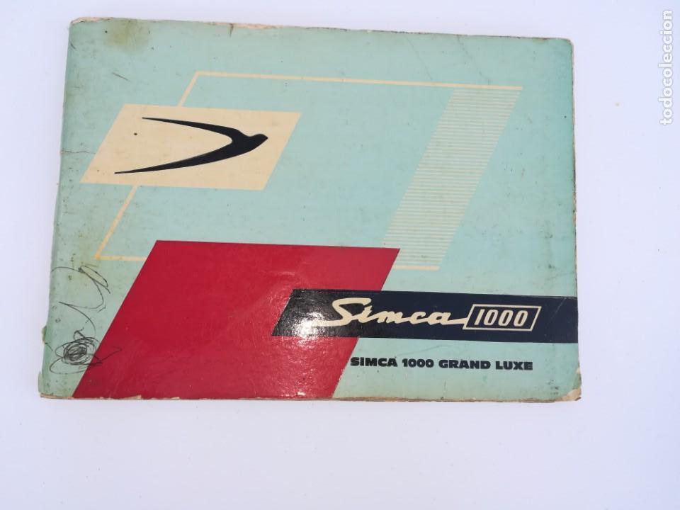 Carros e motociclos: Manual de Simca 1000