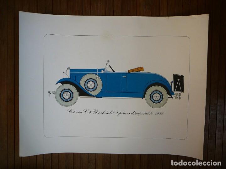 Coches y Motocicletas: L&aacute;mina Citroen C4 G cabriolet 2 plazas descapotable - 1932