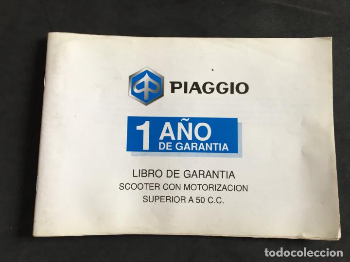 Automobili e Motociclette: catalogo manual libro de garantia piaggio 1 a&ntilde;o scooter con motorizacion superior a 50 cc
