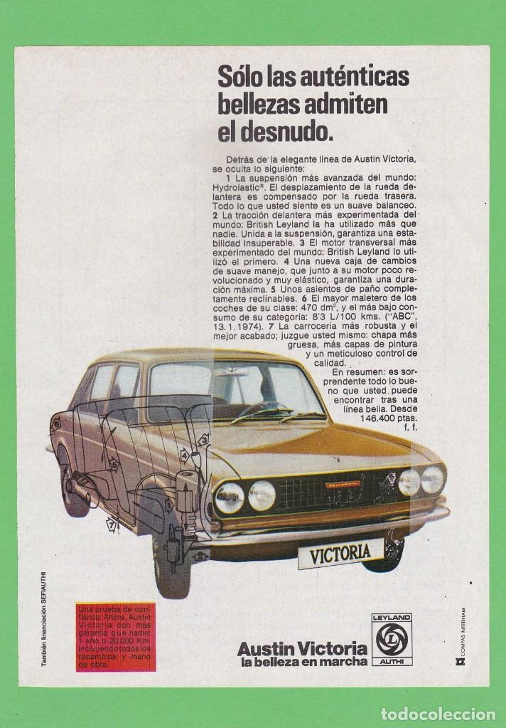 Automobili e Motociclette: PUBLICIDAD 1974. ANUNCIO COCHE AUSTIN VICTORIA. LEYLAND AUTHI