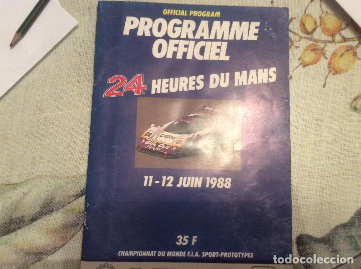 Autos und Motorr&auml;der: Programa oficial 24 horas du mans 1988 official program en frances