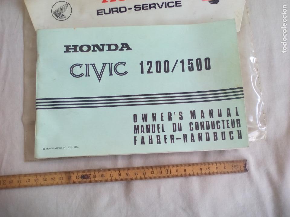 Coches y motocicletas: HONDA CIVIC 1200/1500 OWNER'S MANUAL, FAHRER-HANDBUCH 1978 MANUAL DE USUARIO COCHE. INSTRUCCIONES