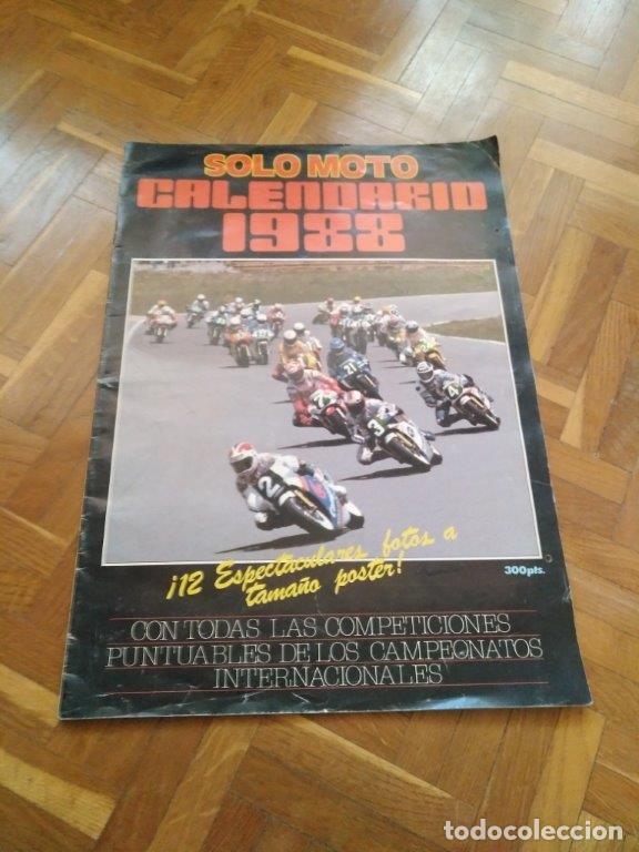 Coches y Motocicletas: CALENDARIO GIGANTE DE SOLO MOTO A&Ntilde;O 1988. 12 ESPECTACULARES FOTOS A TAMA&Ntilde;O POSTER.