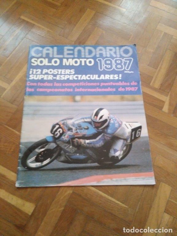 Coches y Motocicletas: CALENDARIO SOLO MOTO A&Ntilde;O 1987. 12 POSTERS SUPER ESPECTACULARES.