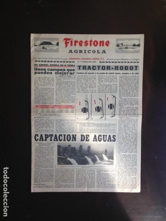 Coches y Motocicletas: FIRESTONE AGR&Iacute;COLA - EDITADO POR AUTOM&Oacute;VILES Y RECAMBIOS DALMAU S.A - PRIMAVERA 1963