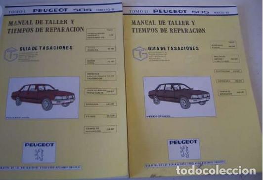 Coches y Motocicletas: MANUALES DE TALLER PEUGEOT 505 - 1983