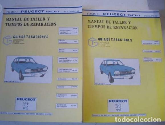 Coches y Motocicletas: MANUALES DE TALLER PEUGEOT 504 - 1982