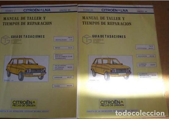 Coches y Motocicletas: MANUALES DE TALLER CITROEN LNA - 1984