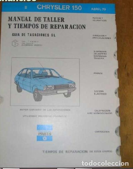 Coches y Motocicletas: MANUALES DE TALLER CHRYSLER 150 - 160