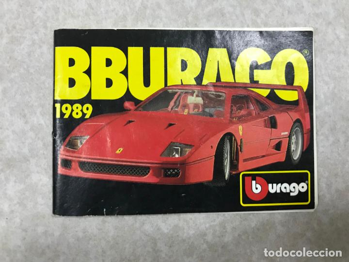 Coches y Motocicletas: CATALOGO BURAGO 1989 CON 64 PAG. DE COCHES ANTIGUOS A ESCALA