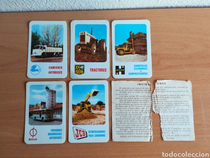 Automobili e Motociclette: Juego matem&aacute;tico de cartas publicidad Pegaso Leyland Finanzauto Sava Camiones Tractores - naipes
