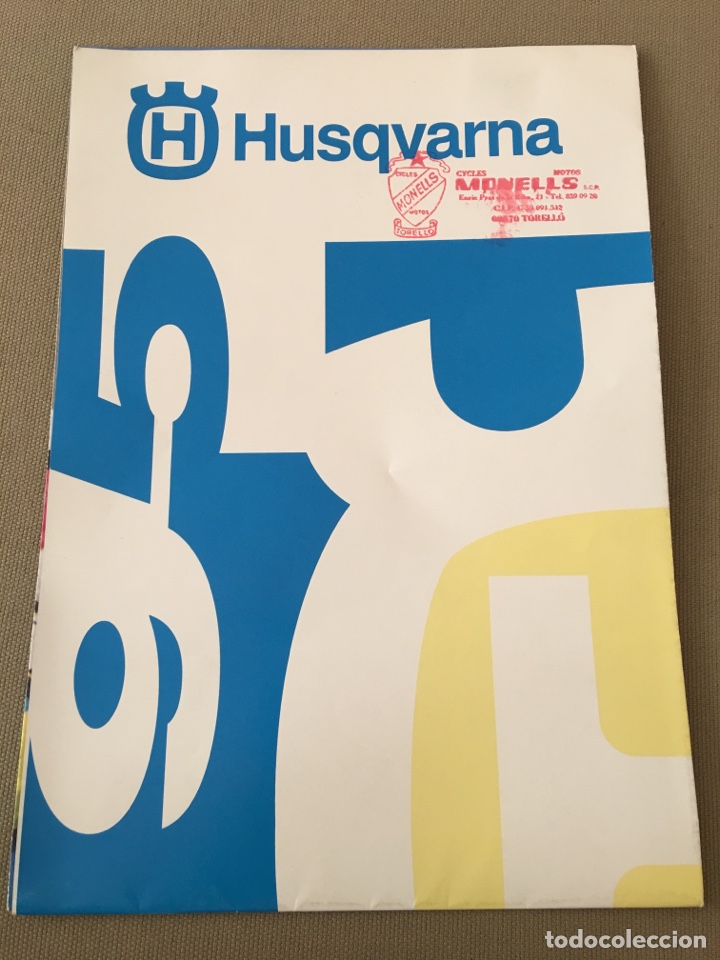 Voitures et Motocyclettes: FOLLETO MOTO CAT&Aacute;LOGO TIOO P&Oacute;STER HUSQVARNA