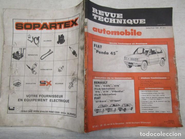 Coches y Motocicletas: DESPIECE ' FIAT PANDA 45 ' REVUE TECHNIQUE AUTOMOBILE ' EN FRANCES, N&ordm; 60 1981 + INFO.