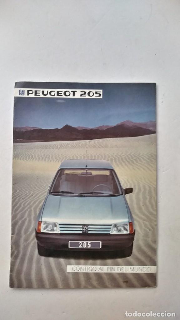 Coches y Motocicletas: catalogo PEUGEOT 205 triptico